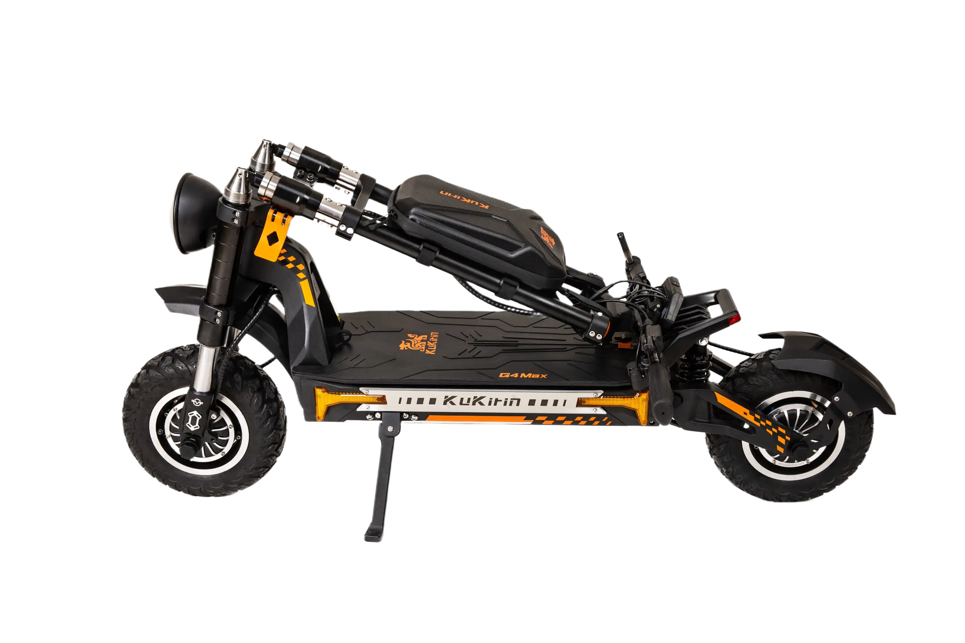 KuKirin G4 Max Black and orange electric scooter on a white background