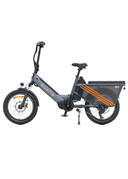 ENGWE LE20 Gray electric bike with orange accents on a white background