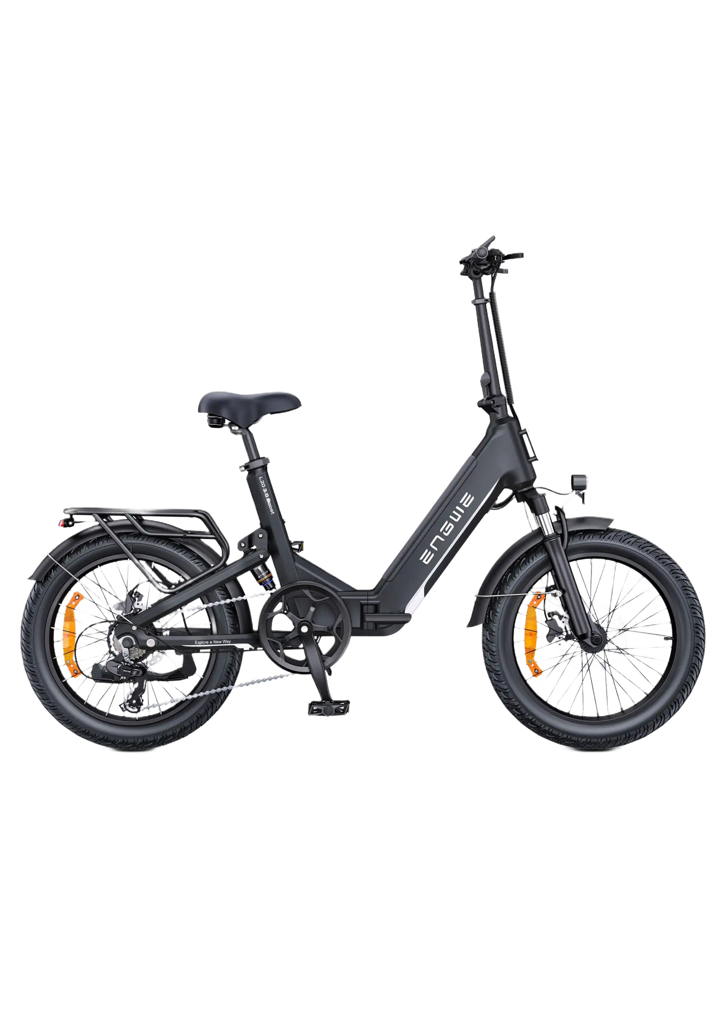  ENGWE L20 3.0 Boost Black electric bike on a white background
