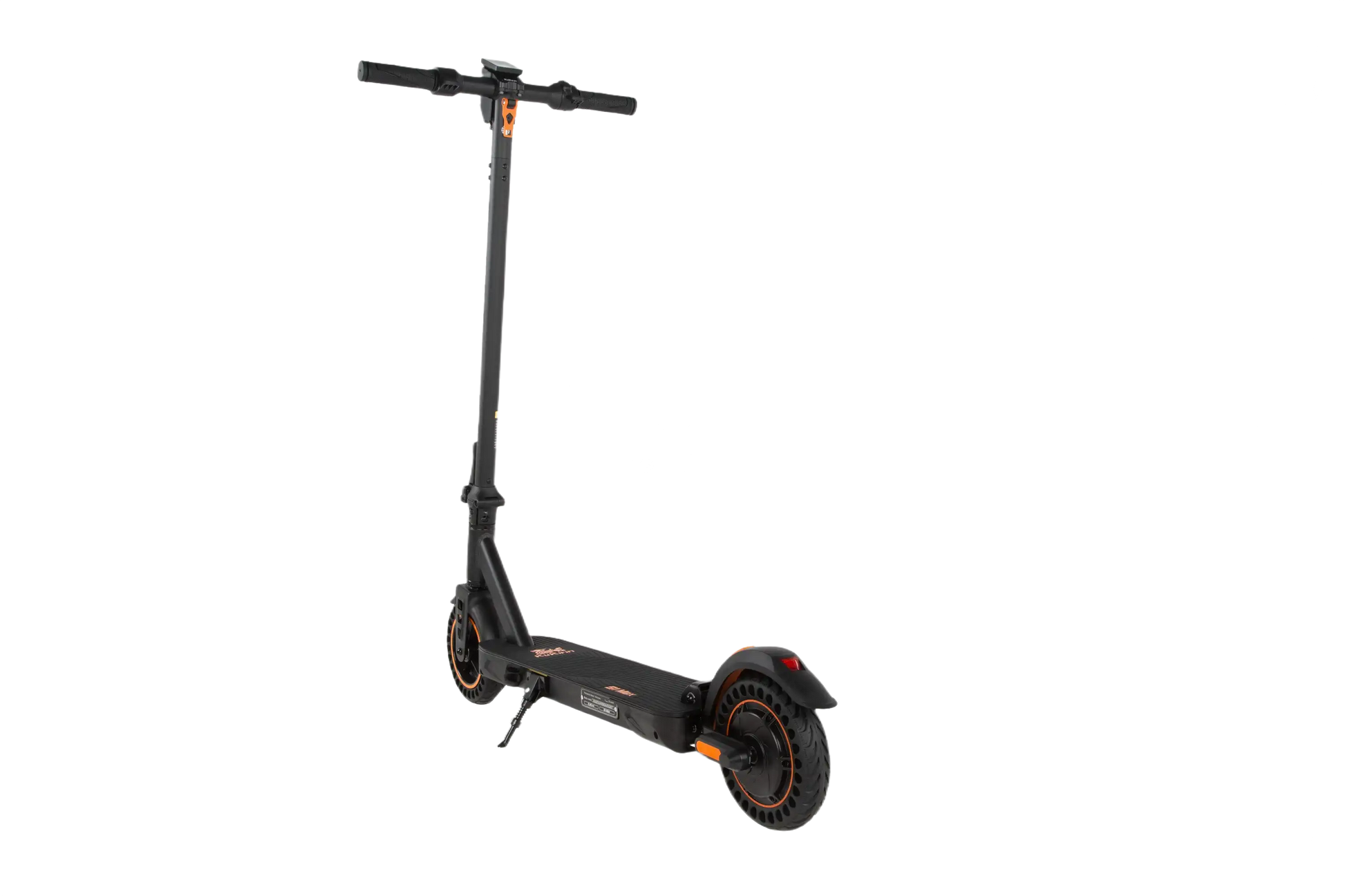 KuKirin S1 Max Black electric scooter with orange accents on a white background