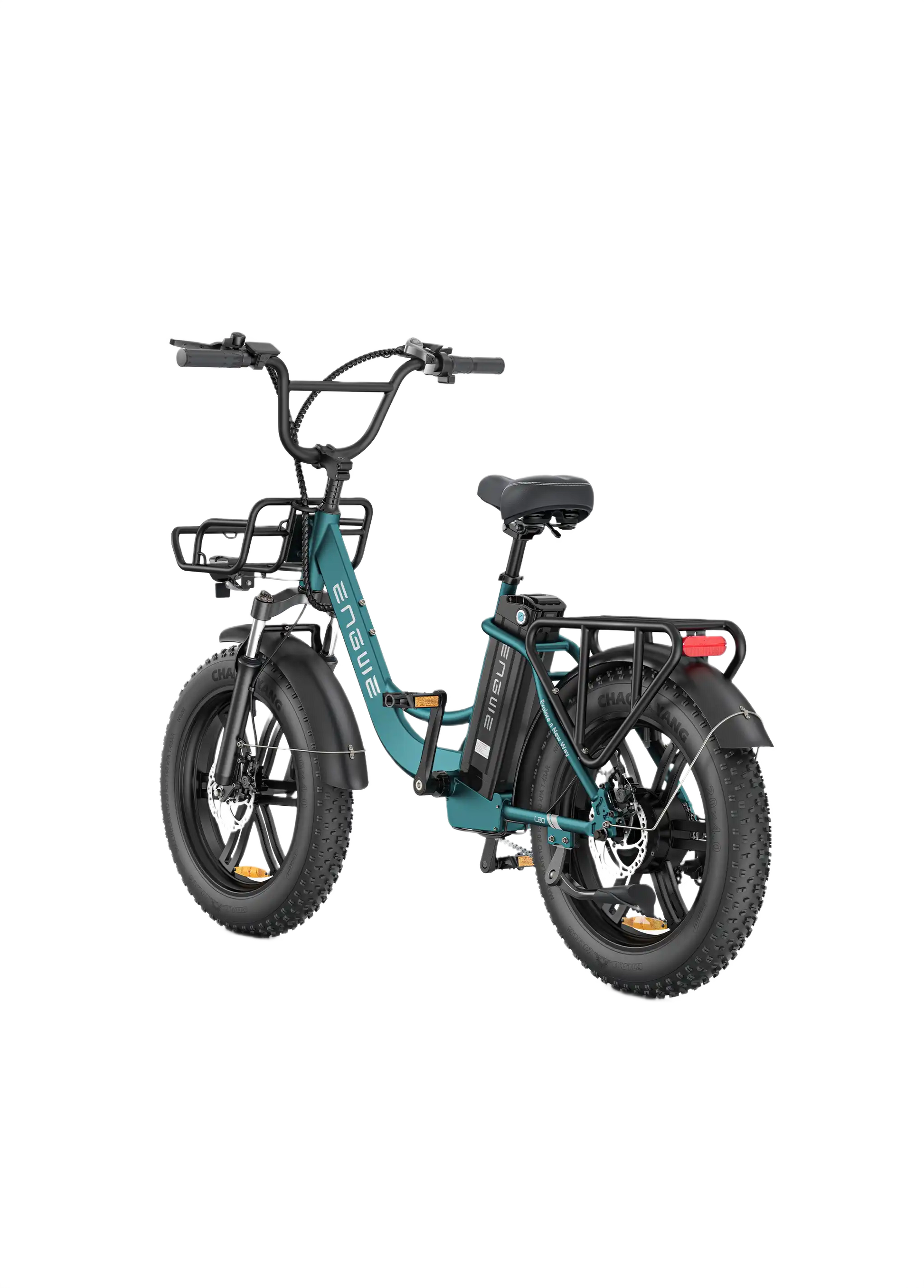 ENGWE L20 Boost Teal electric bike on a white background