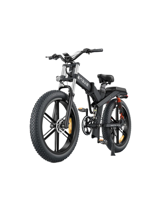 ENGWE X26 Black electric bike on a white background
