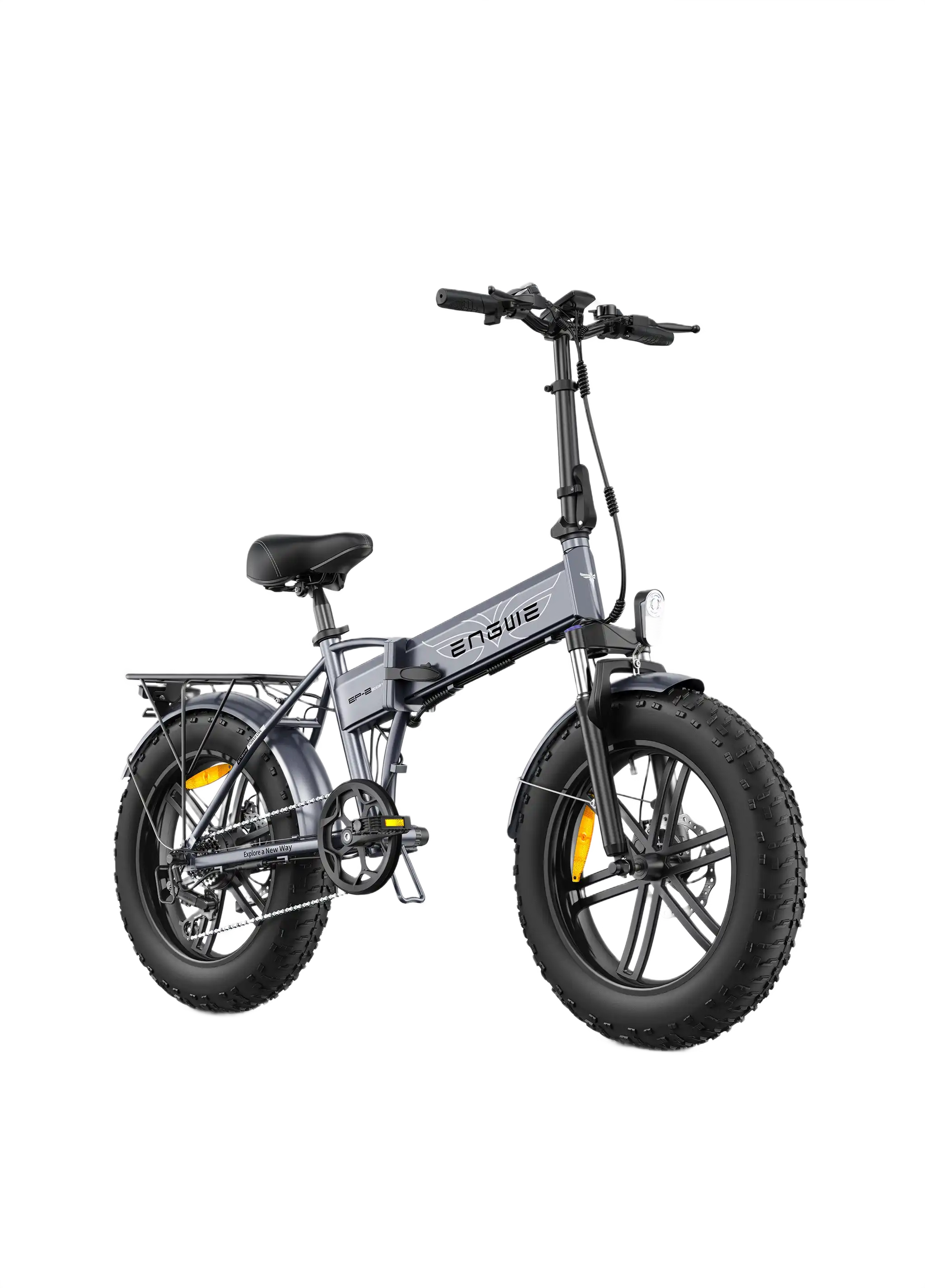  ENGWE EP-2 Boost sliver electric bike on white background
