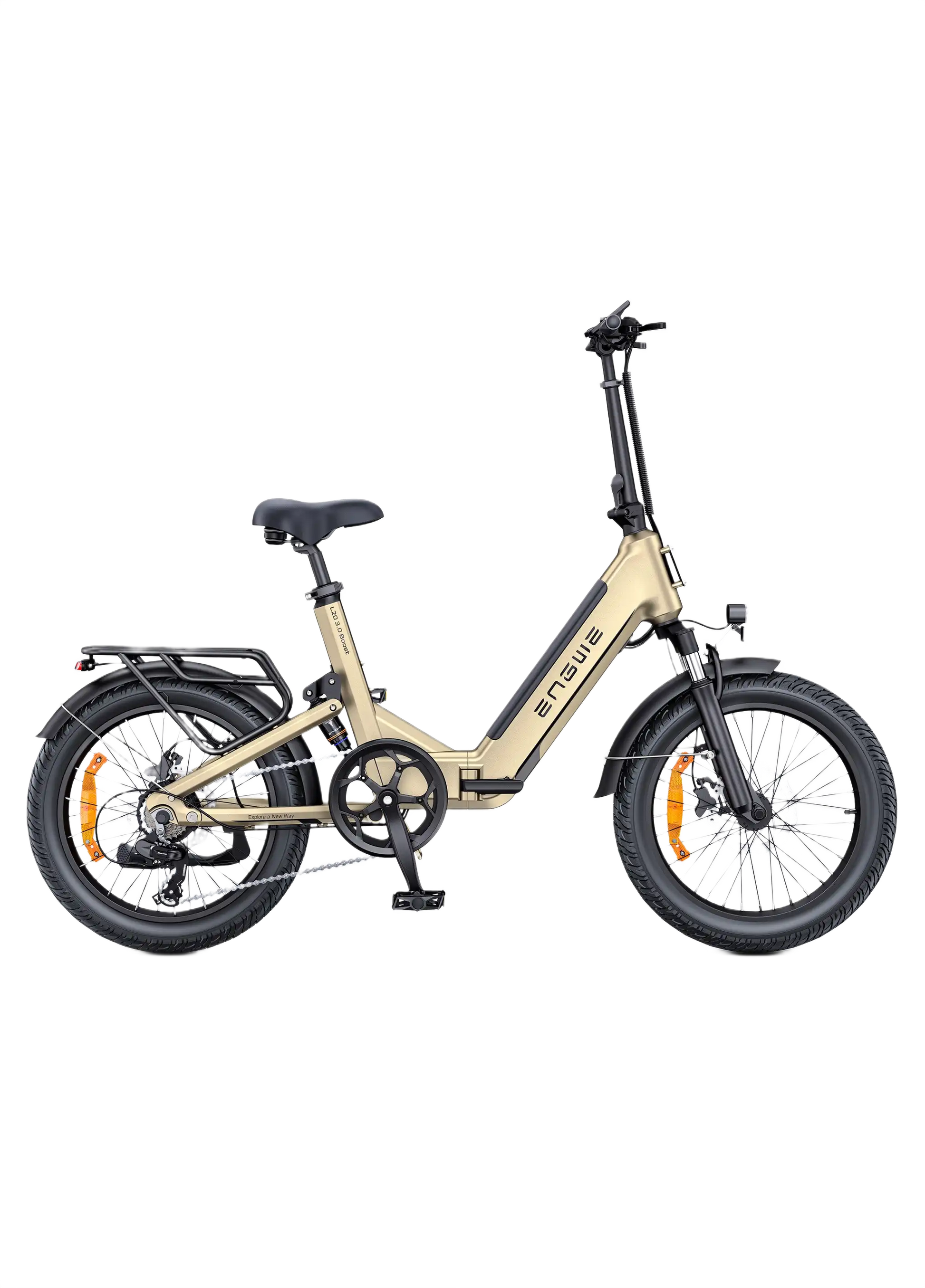  ENGWE L20 3.0 Boost Beige electric bike on a white background