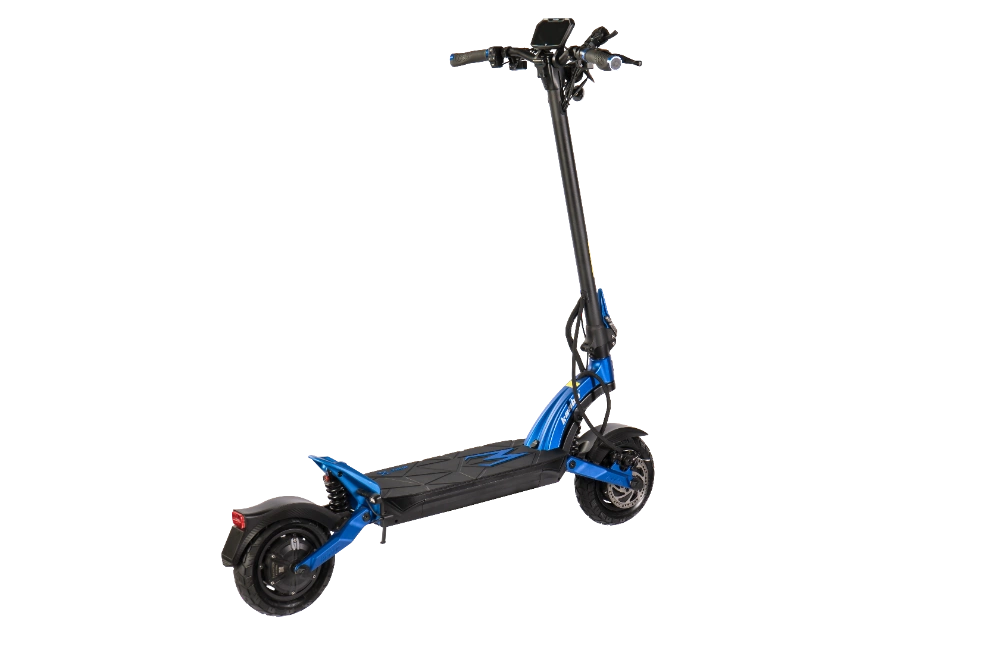KAABO MANTIS X PLUS Blue electric scooter on a white background