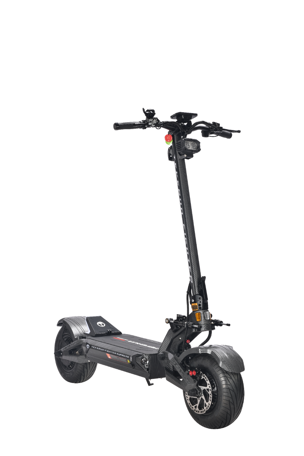 TEVERUN FIGHTER SUPREME 7260R Black electric scooter on a white background