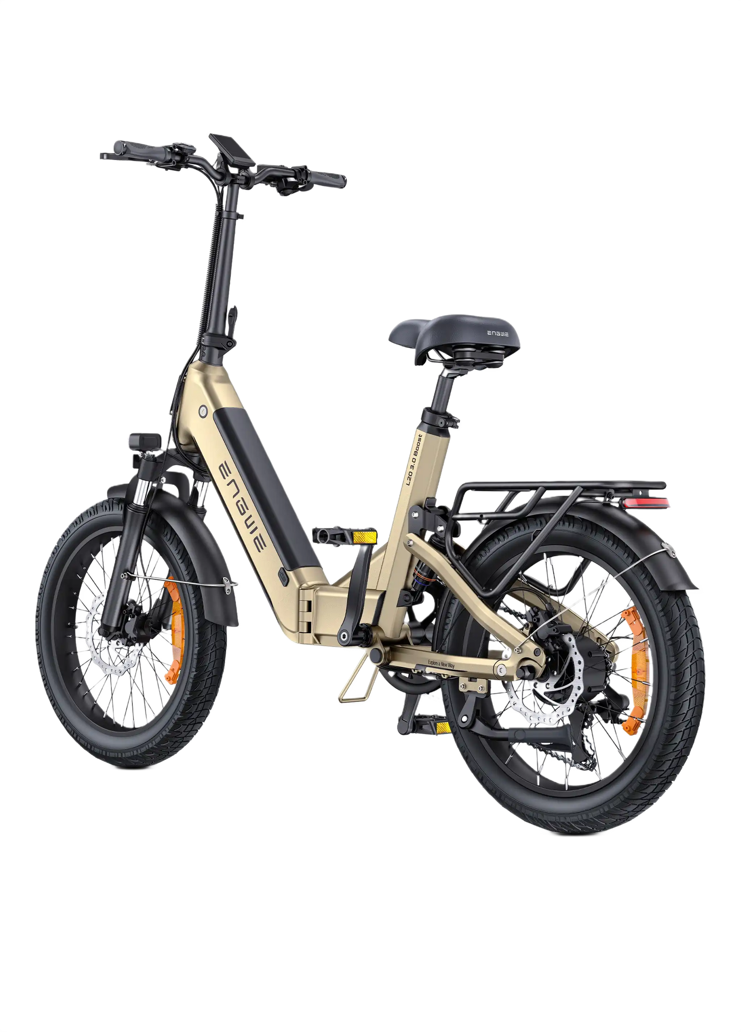  ENGWE L20 3.0 Boost Beige electric bike on a white background