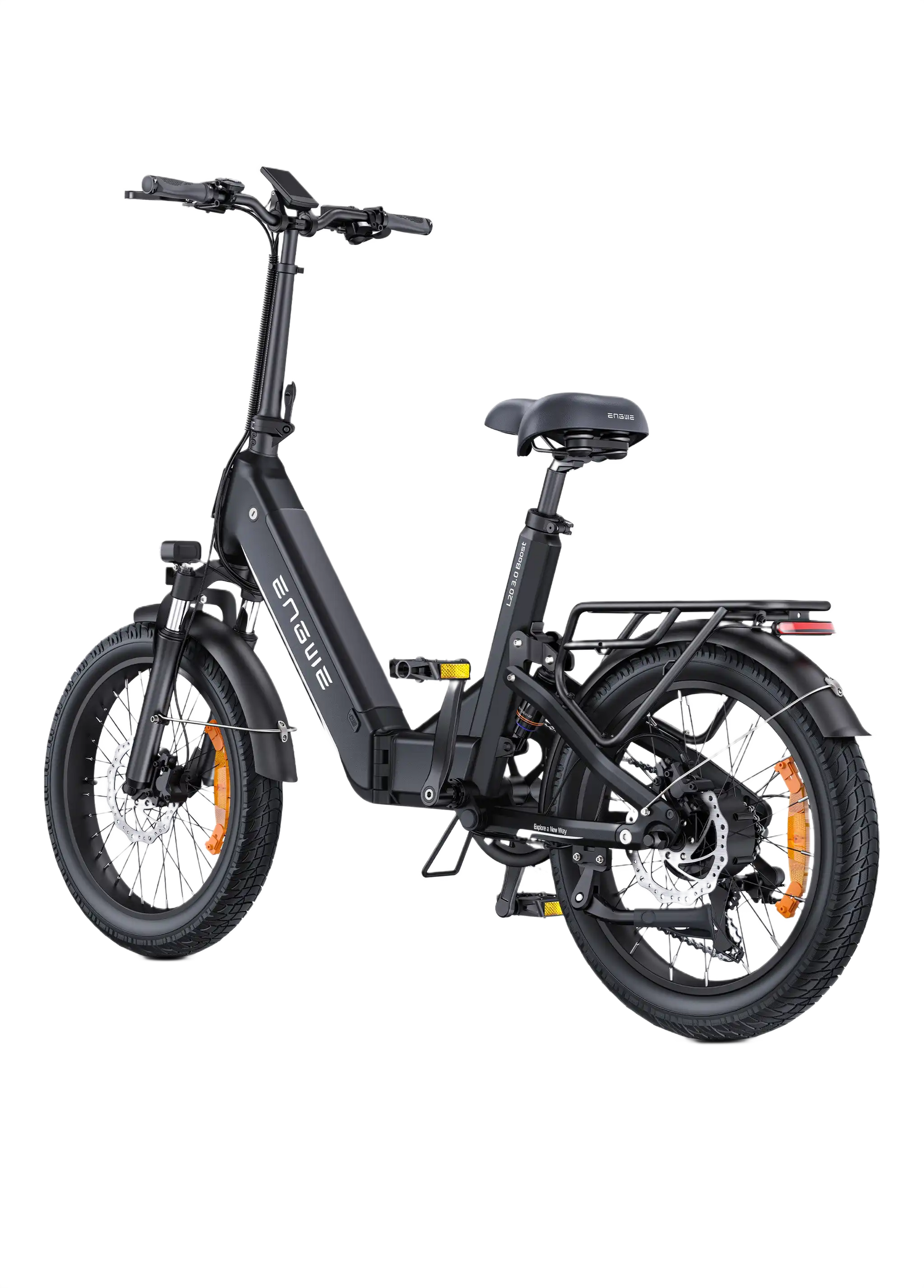  ENGWE L20 3.0 Boost Black electric bike on a white background