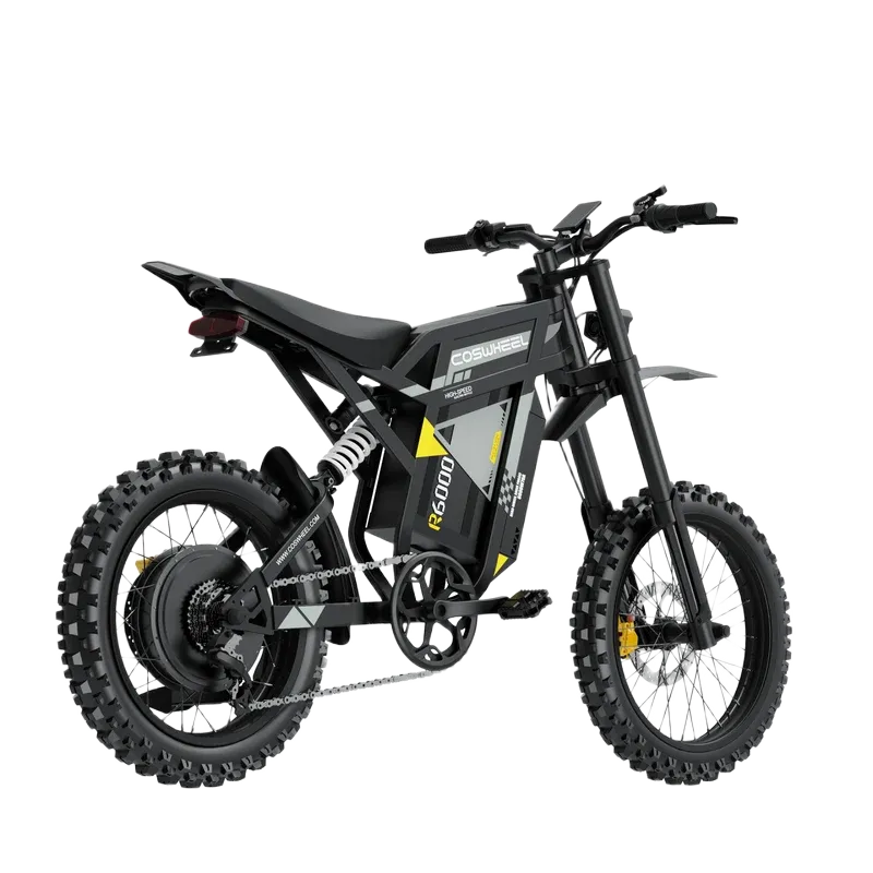 COSWHEEL R6000 7000W elektriline maastikuratas 60V 30Ah aku, 17-tolliste maastikurehvide ja täisvedrustusega