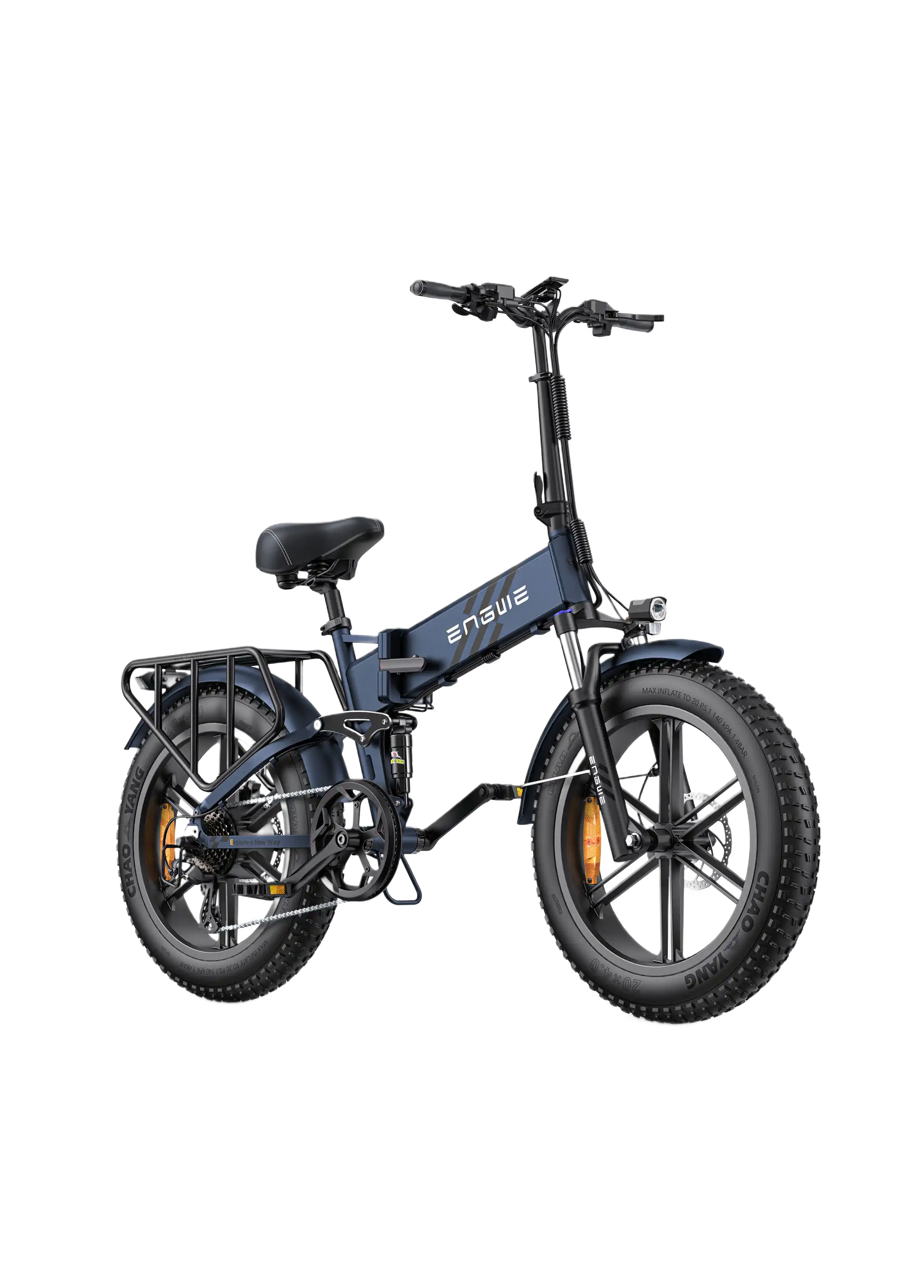 ENGWE ENGINE PRO 2.0 blue electric bike on white background