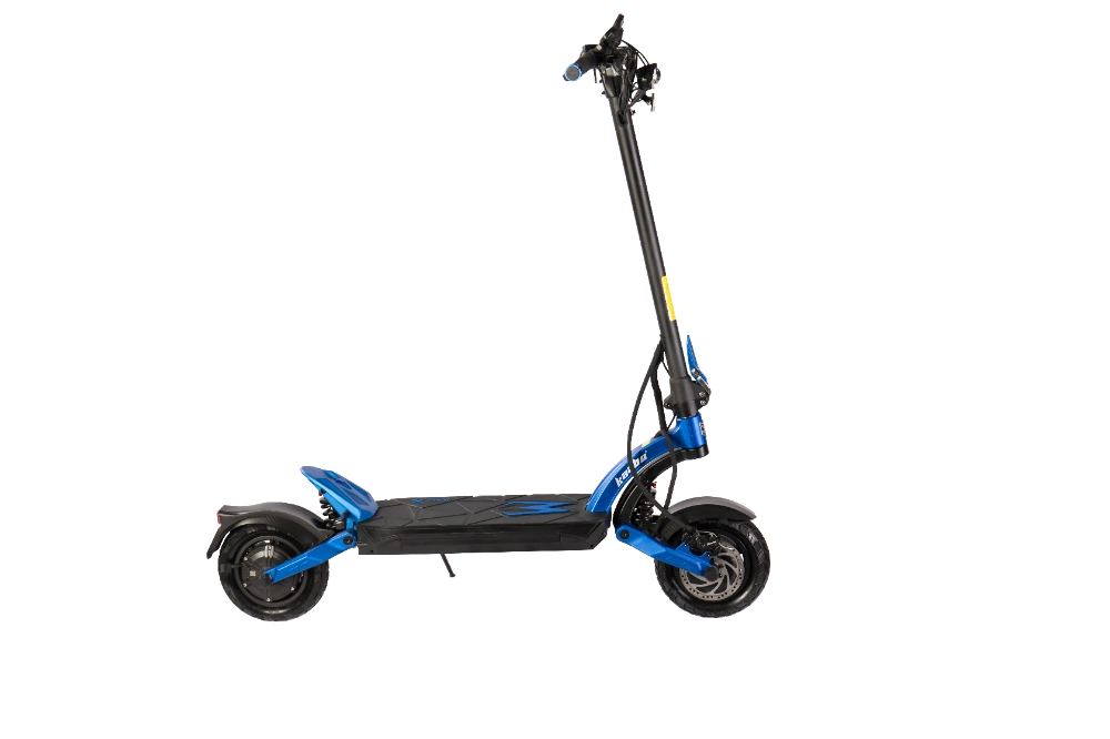 KAABO MANTIS X PLUS Blue electric scooter on a white background