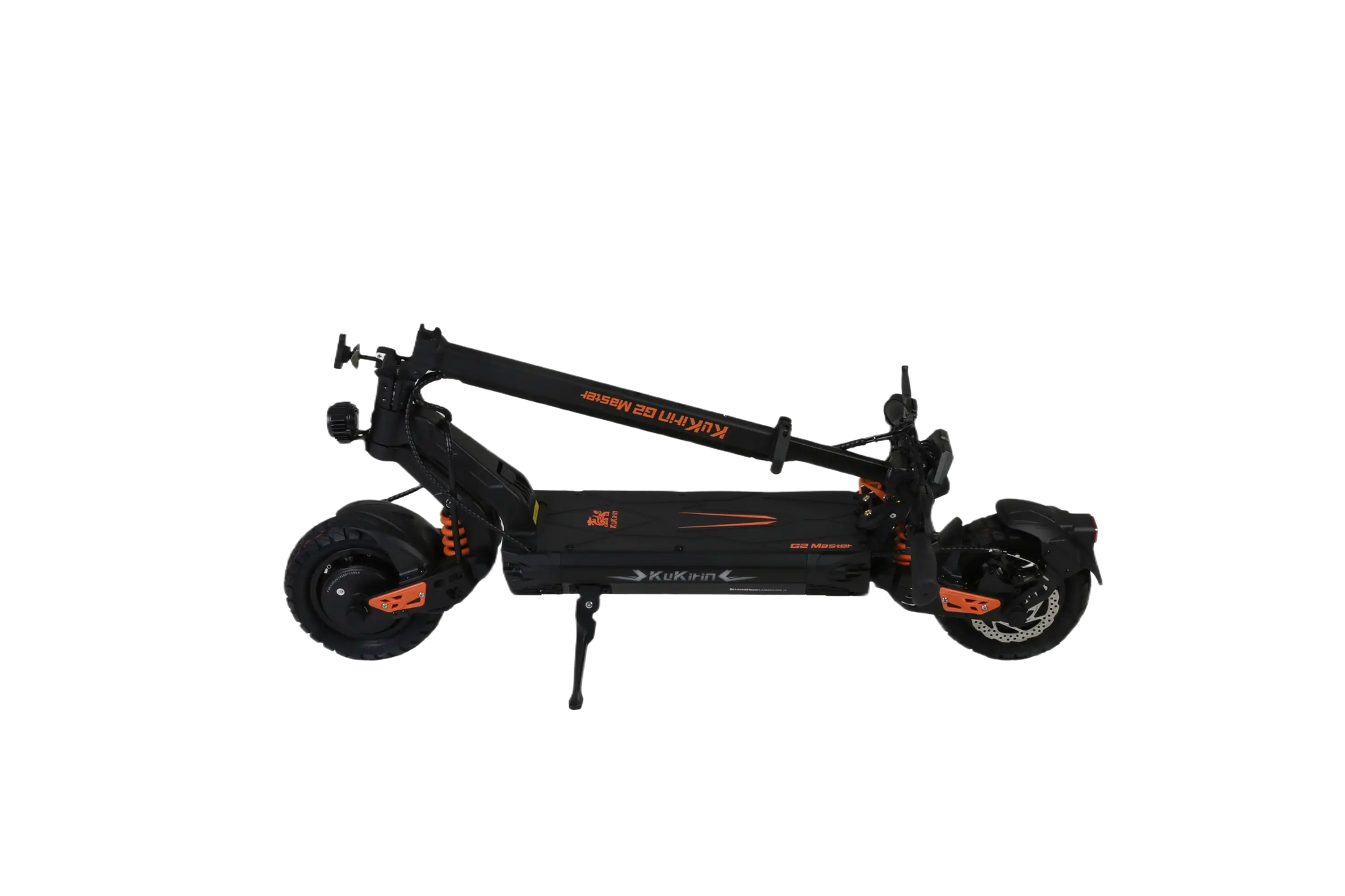 KuKirin G2 Master Black electric scooter with orange accents on a white background