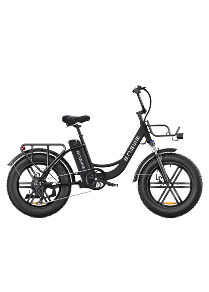 ENGWE L20 black electric bike with black details on a white background