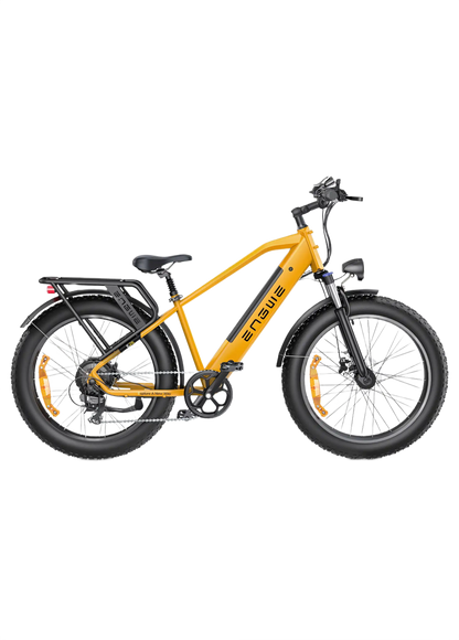 ENGWE E26 Orange electric bike with black wheels on a white background
