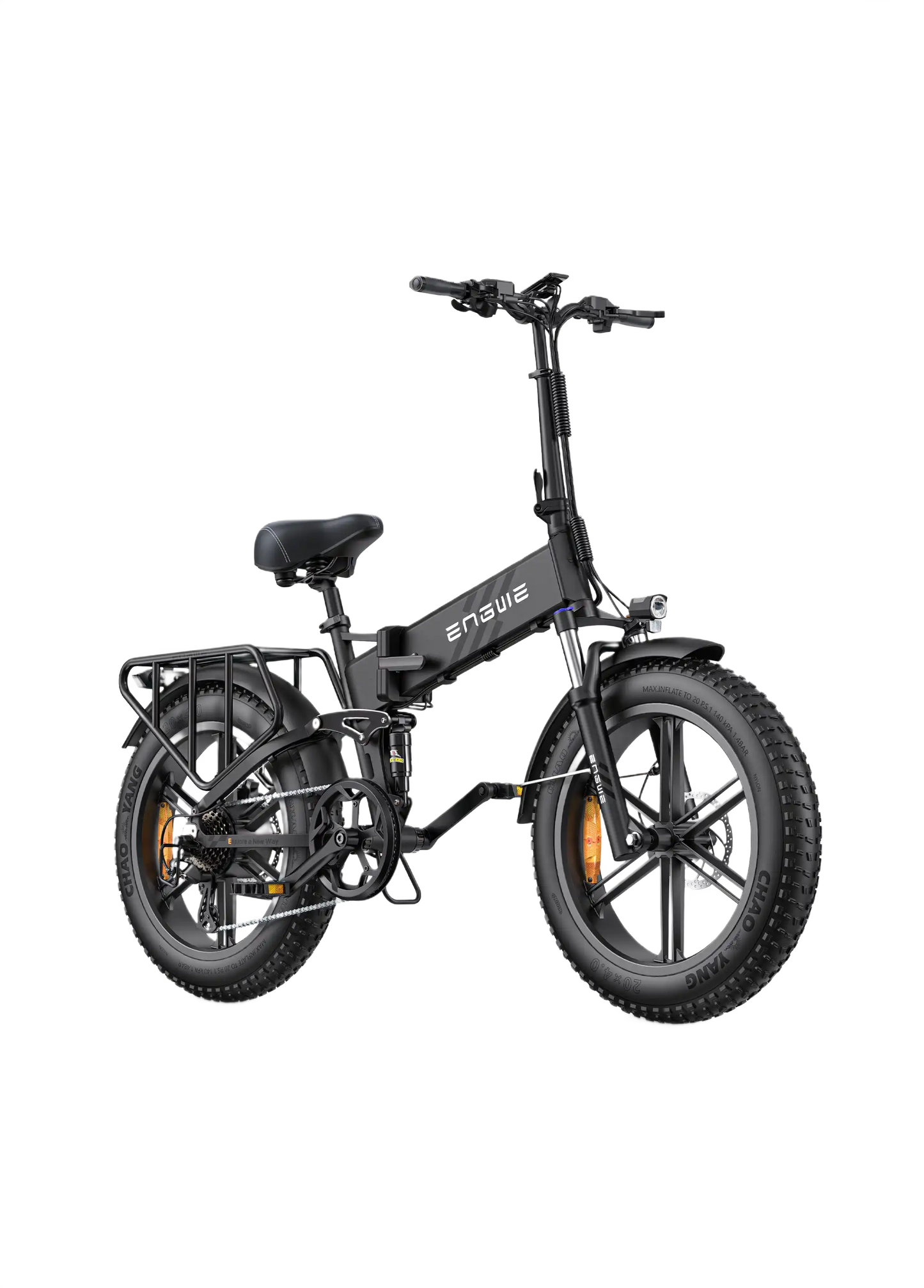 ENGWE ENGINE PRO 2.0 black electric bike on white background