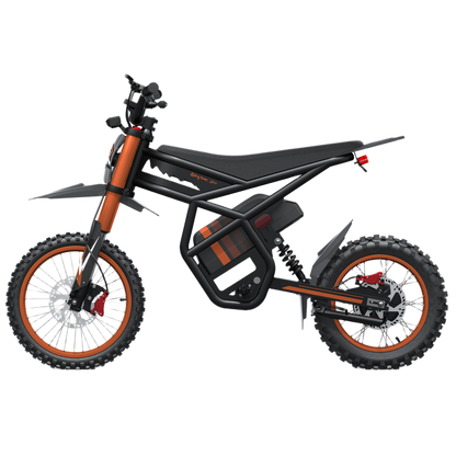 Riding'times GT54 2000W elektriline krossimootorratas 48V 27Ah aku, 14-tollise esiratta ja 12-tollise tagarattaga