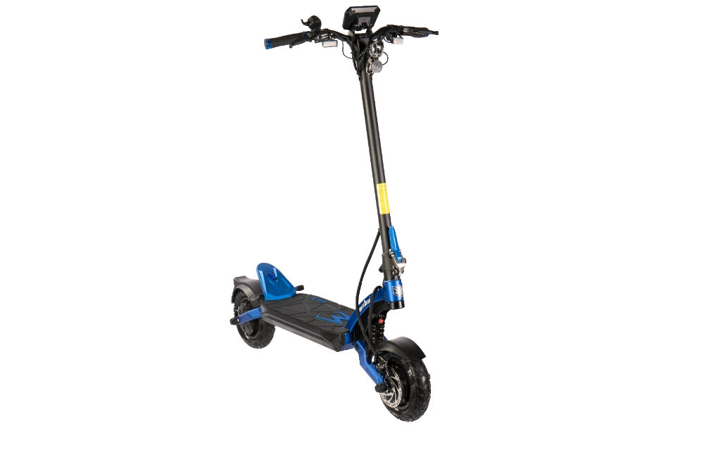 KAABO MANTIS X PLUS Blue electric scooter on a white background