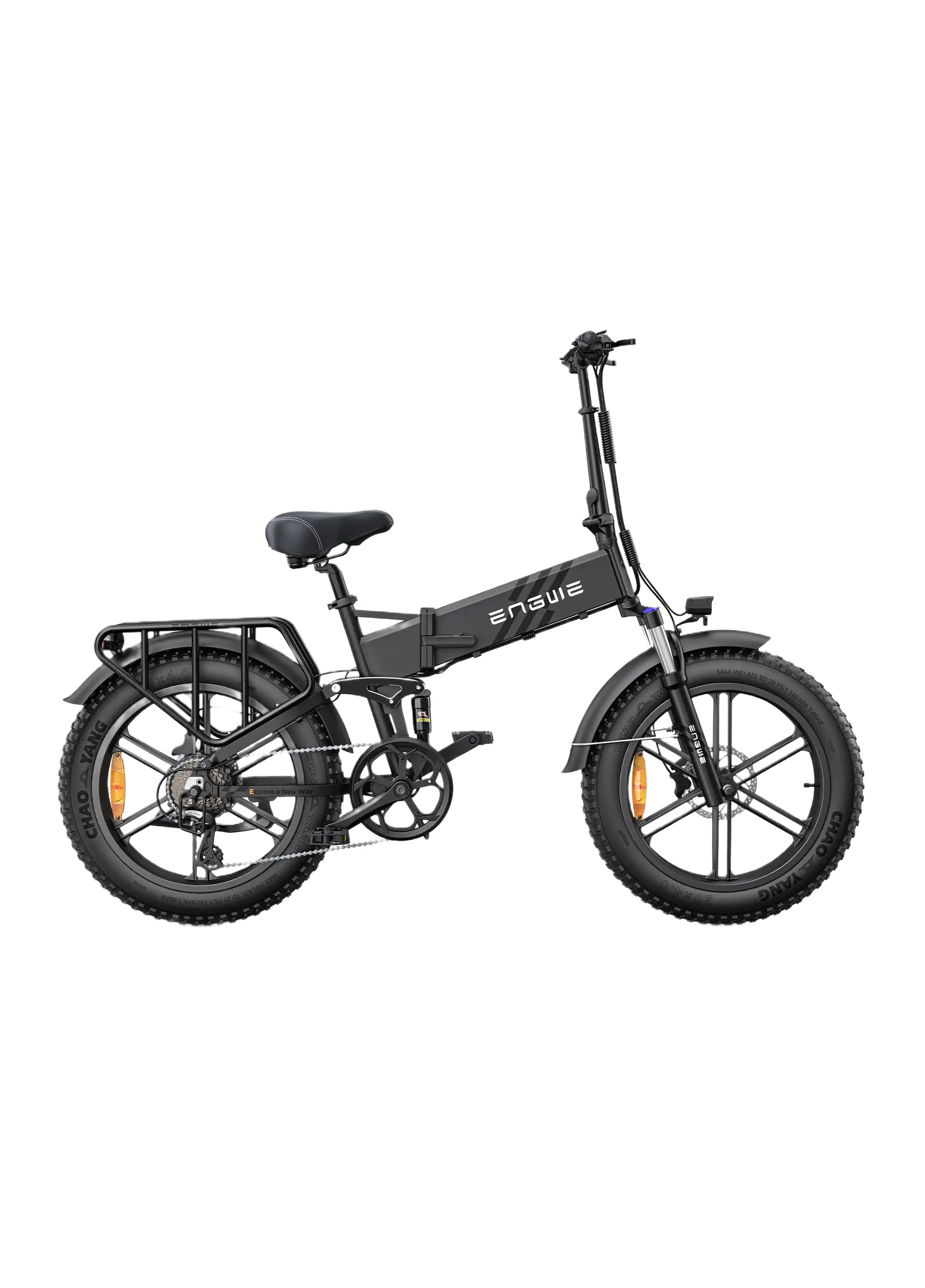 ENGWE ENGINE PRO 2.0 black electric bike on white background