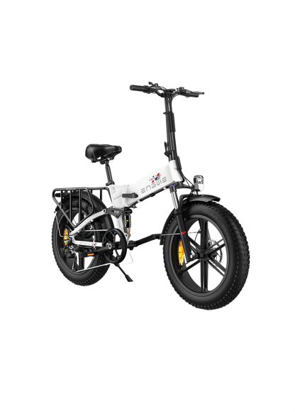 ENGWE Engine X white electric bike on a white background