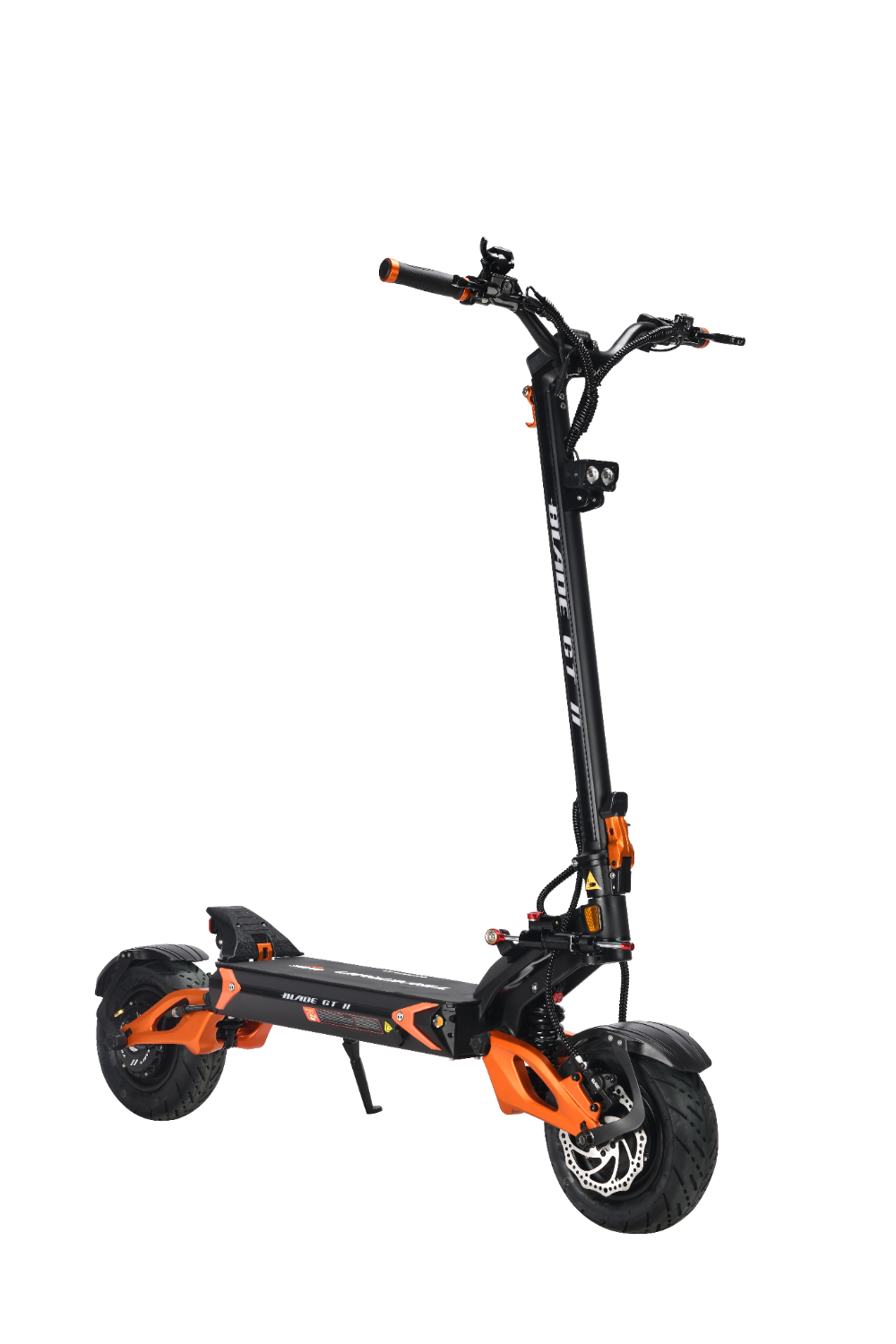 TEVERUN BLADE GT2 Black and orange electric scooter on a white background