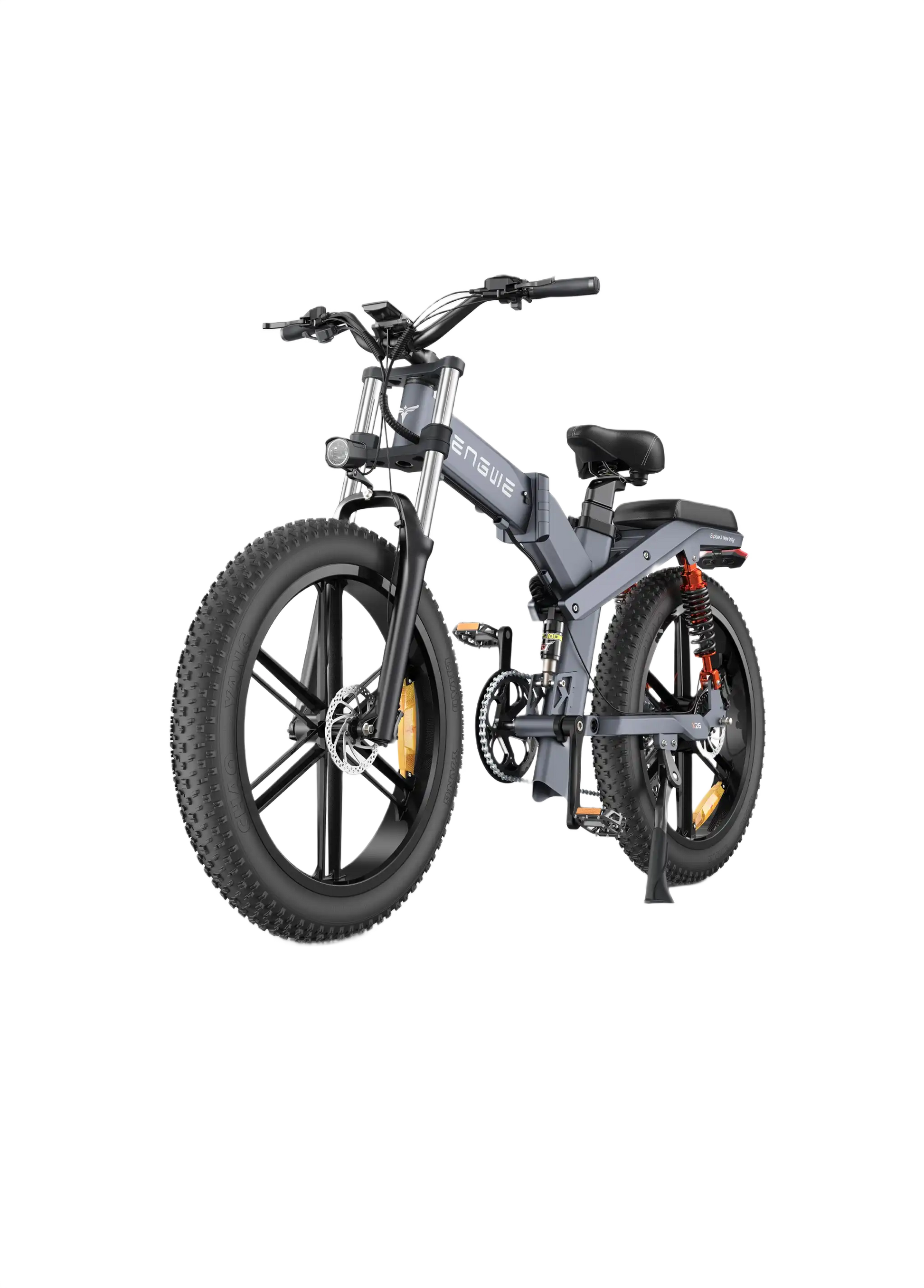 ENGWE X26 gray electric bike on a white background