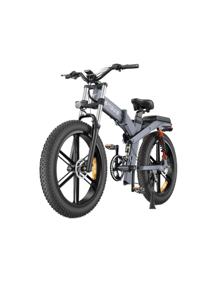 ENGWE X26 gray electric bike on a white background