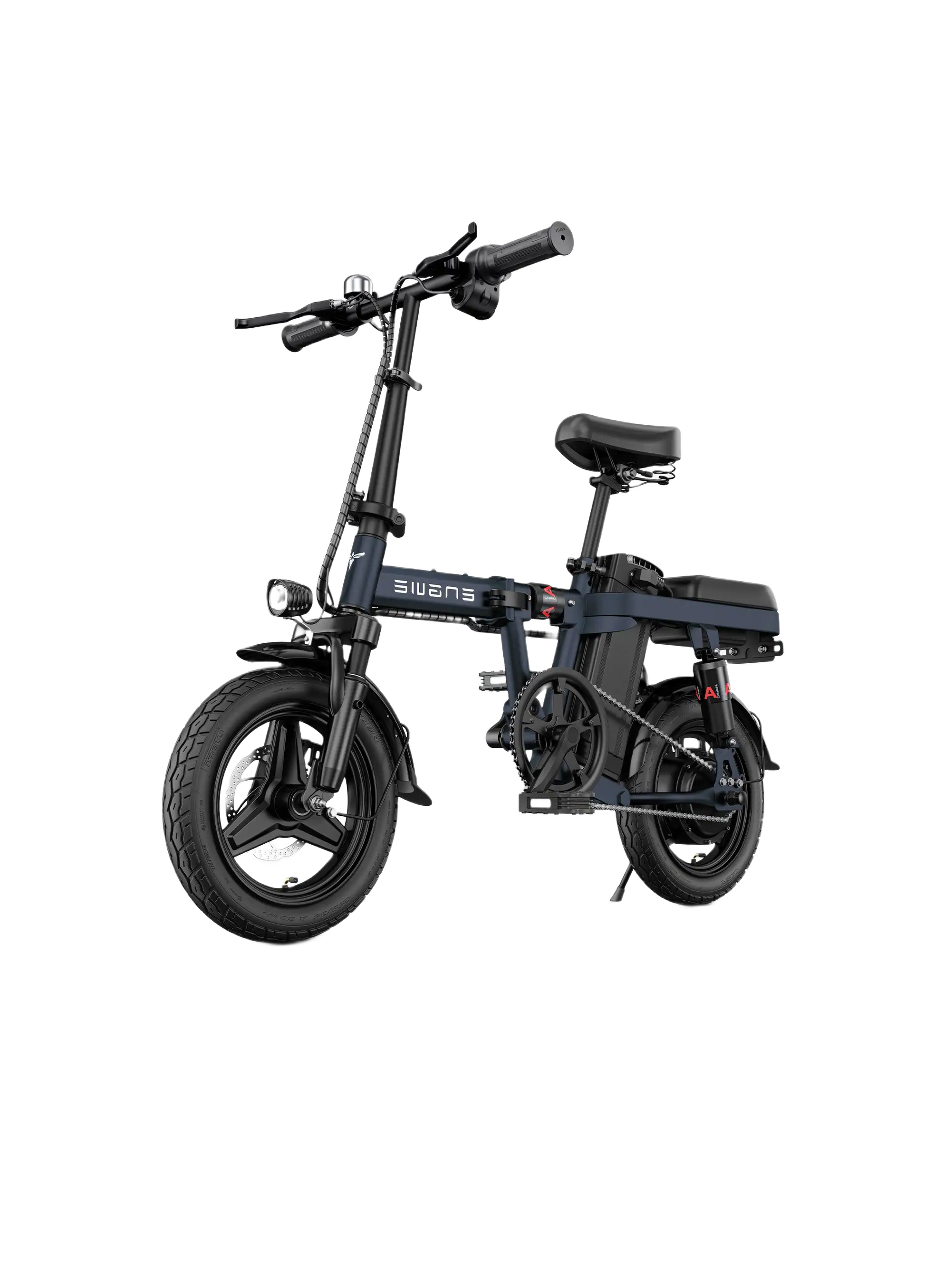 ENGWE T14 Orange electric bike with black seat on a white background
