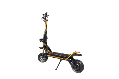 Kaabo Wolf King GTR MAX GOLD Gold and black electric scooter on a white background
