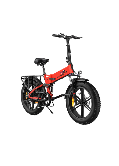 ENGWE Engine X red electric bike on a white background