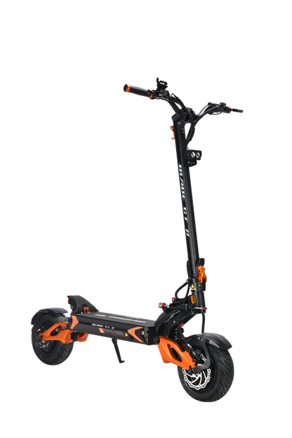 TEVERUN BLADE GT2 Black and orange electric scooter on a white background