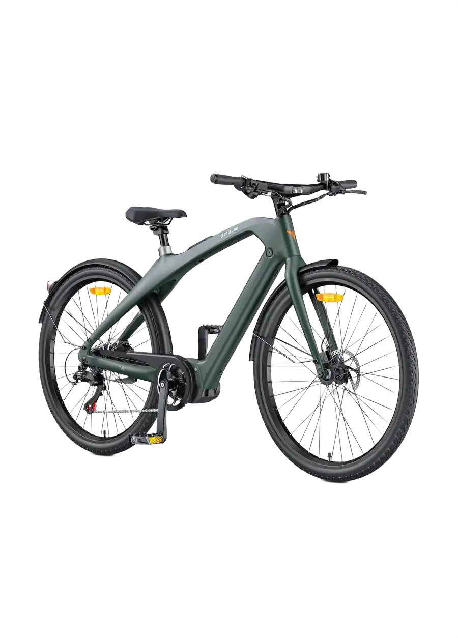 ENGWE N1 PRO Green electric bicycle on a white background
