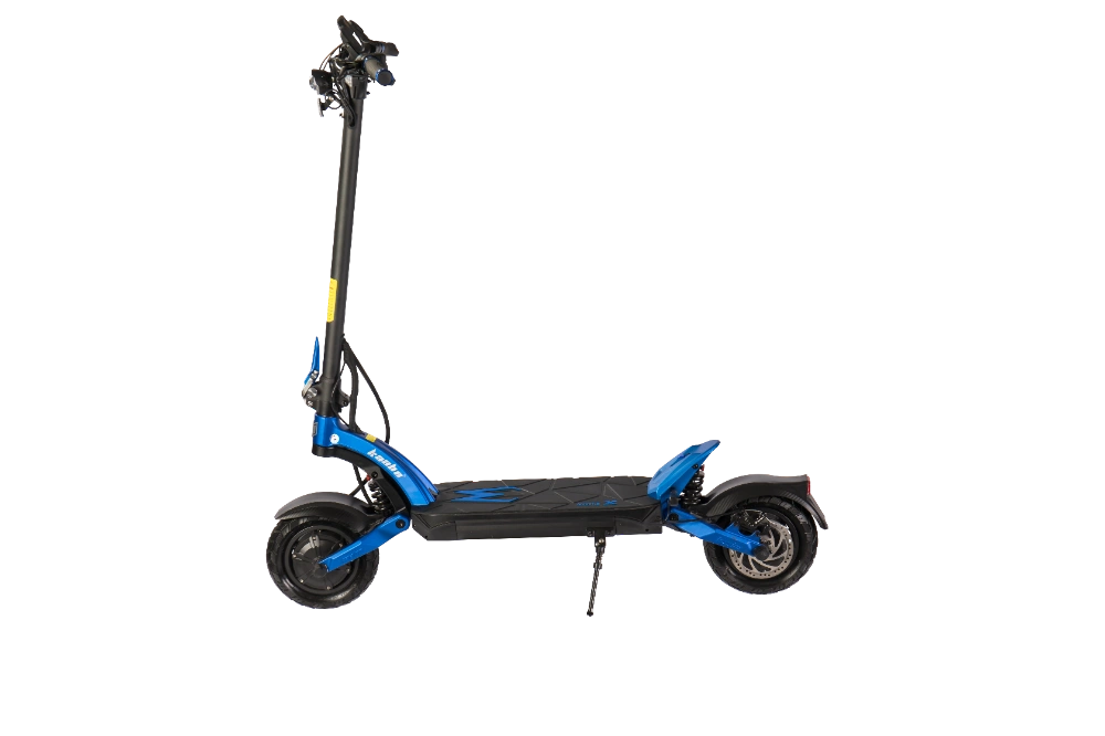 KAABO MANTIS X PLUS Blue electric scooter on a white background