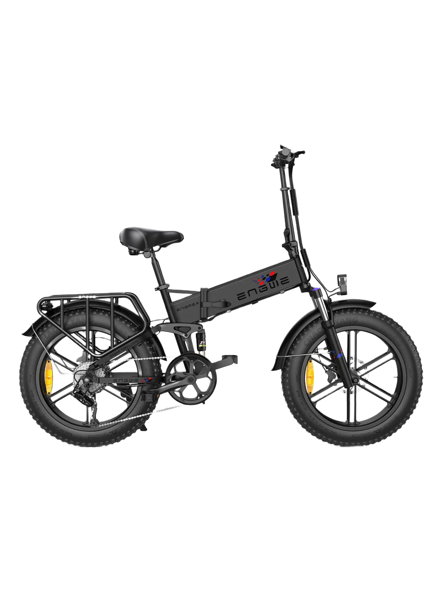 ENGWE Engine X Black electric bike on a white background