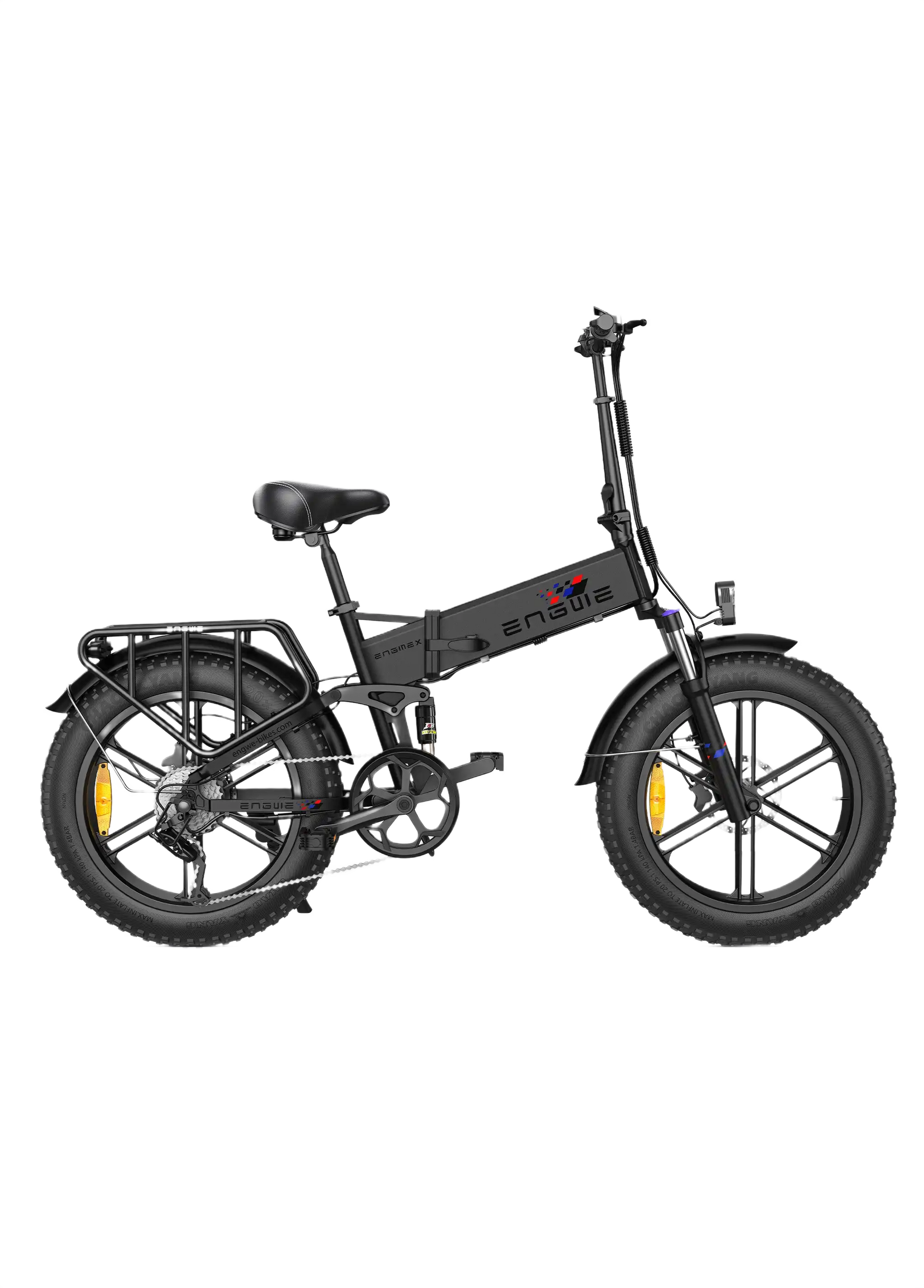 ENGWE Engine X Black electric bike on a white background