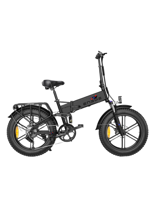 ENGWE Engine X Black electric bike on a white background