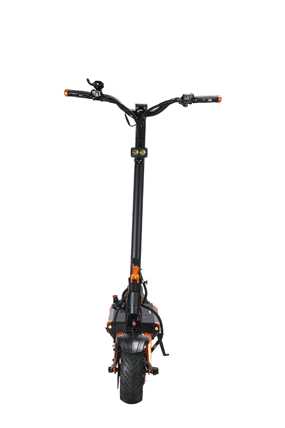TEVERUN BLADE GT2 Black and orange electric scooter on a white background