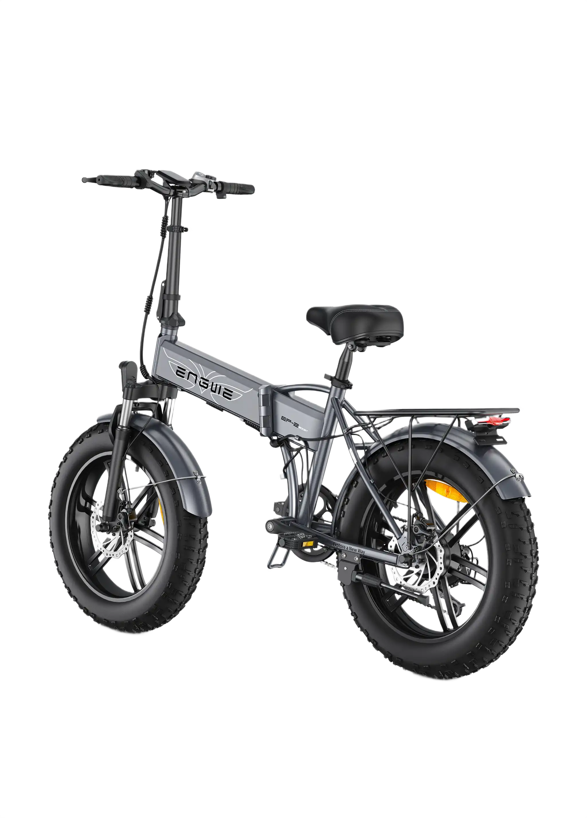 ENGWE EP-2 Boost silver electric bike on white background