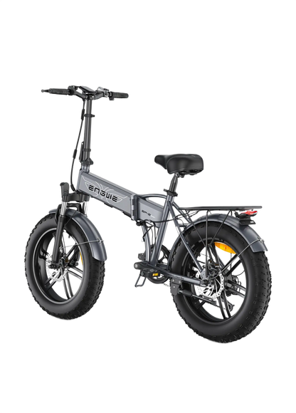  ENGWE EP-2 Boost silver electric bike on white background