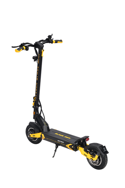 TEVERUN BLADE MINI ULTRA Black and yellow electric scooter on a white background