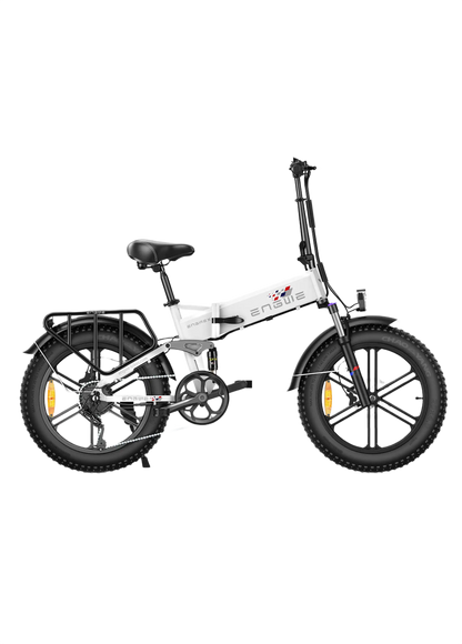 ENGWE Engine X white electric bike on a white background
