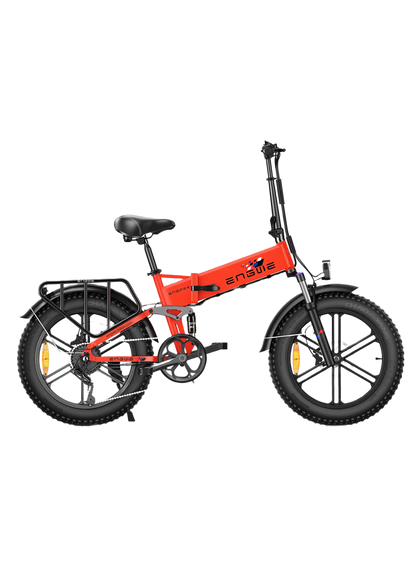 ENGWE Engine X red electric bike on a white background