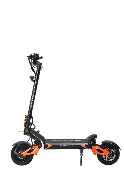 TEVERUN BLADE GT2 Black and orange electric scooter on a white background