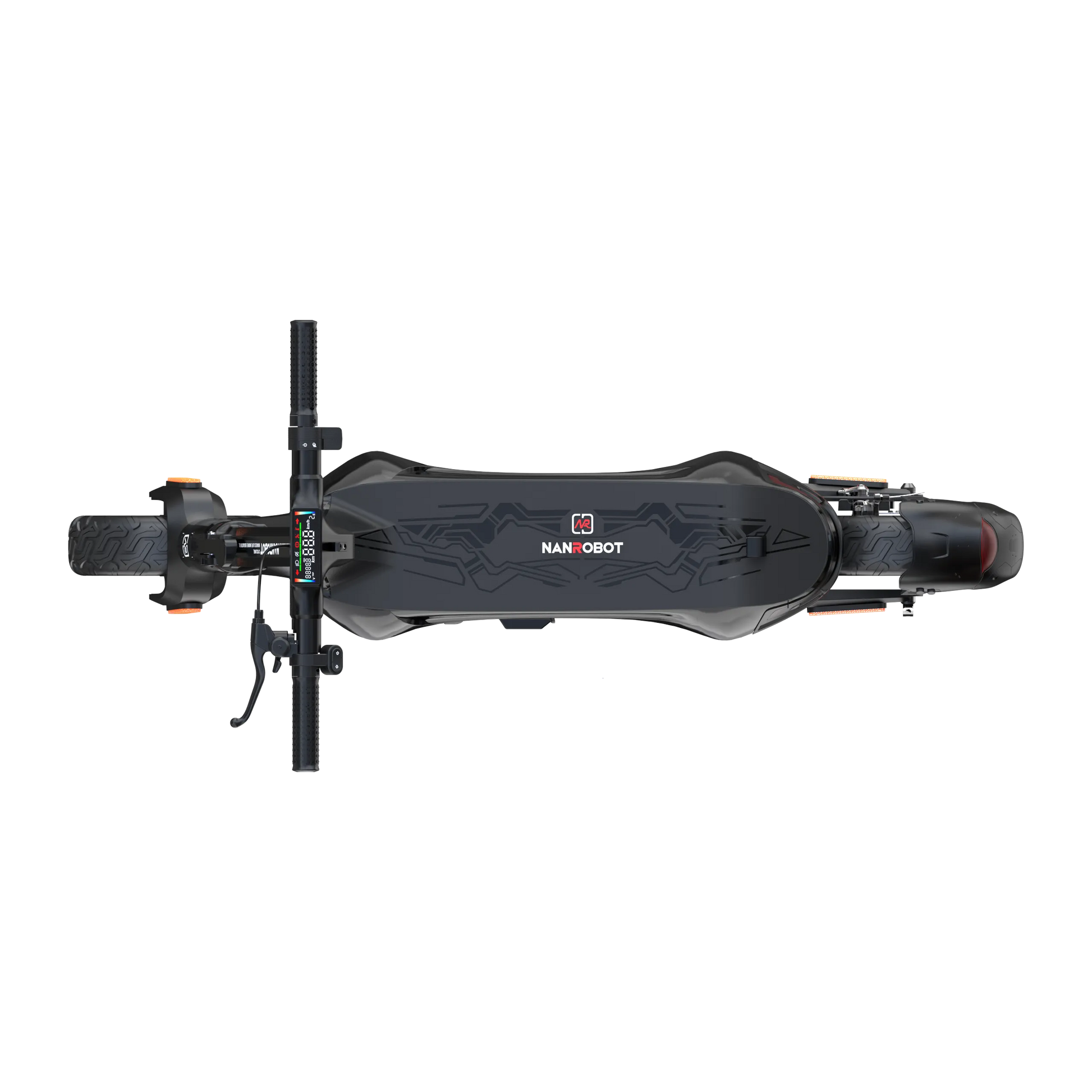 NANROBOT C1 Black electric scooter on a white background