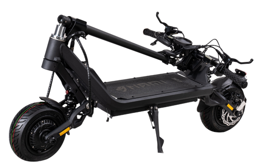 NAMI KLIMA Black electric scooter on a white background