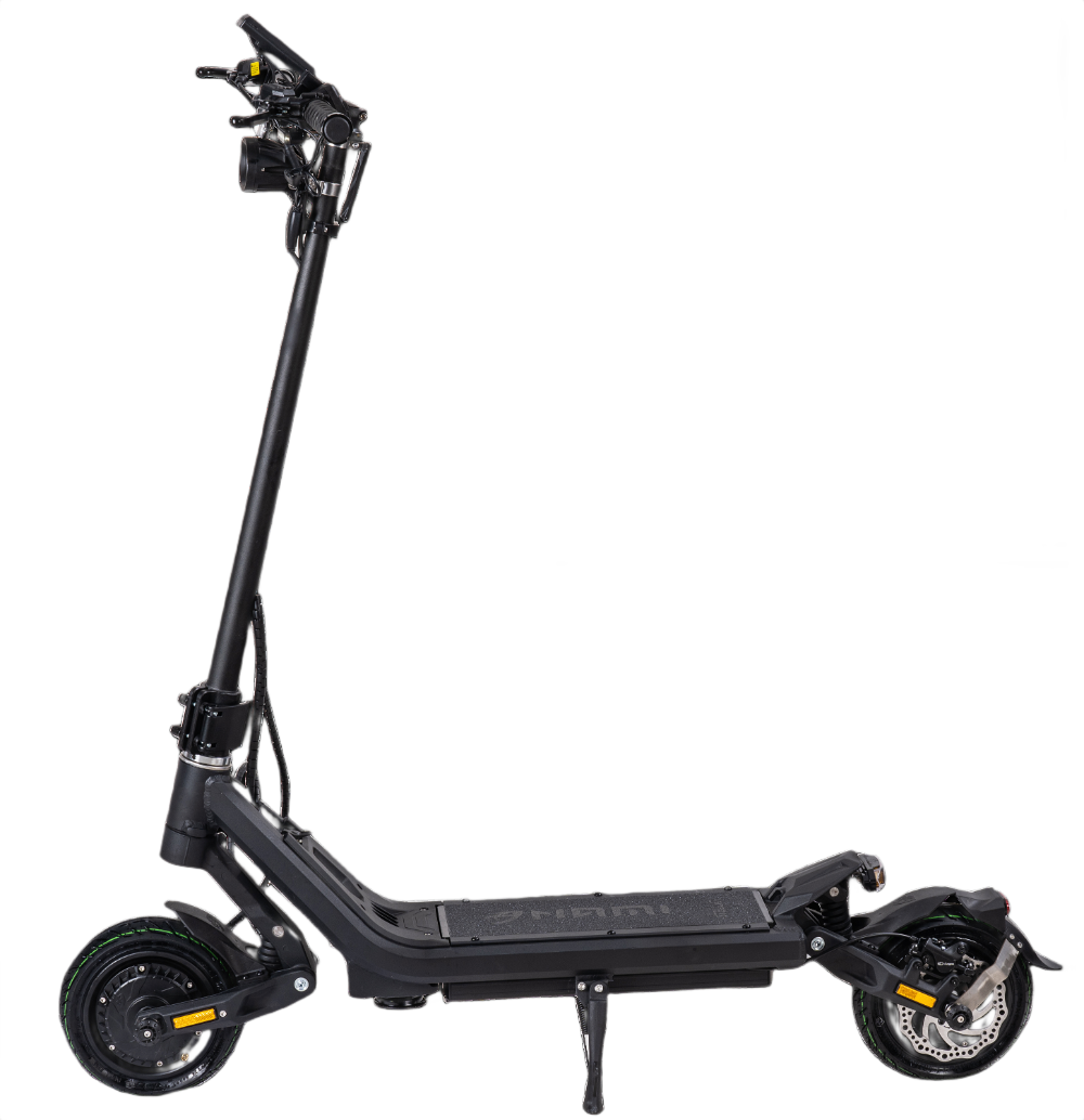 NAMI SUPER STELLAR Black electric scooter on a white background