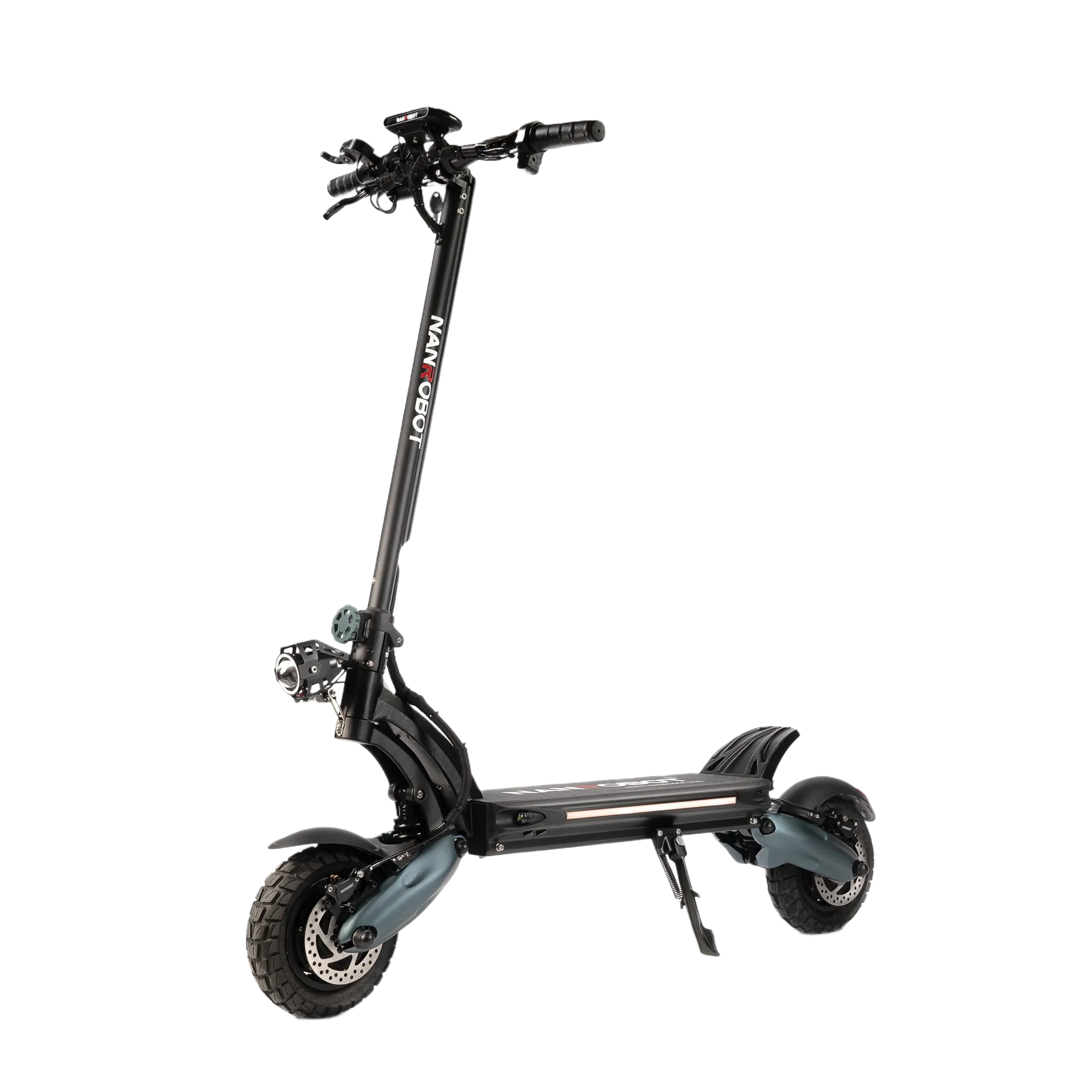 NANROBOT D6+ Black electric scooter on a white background