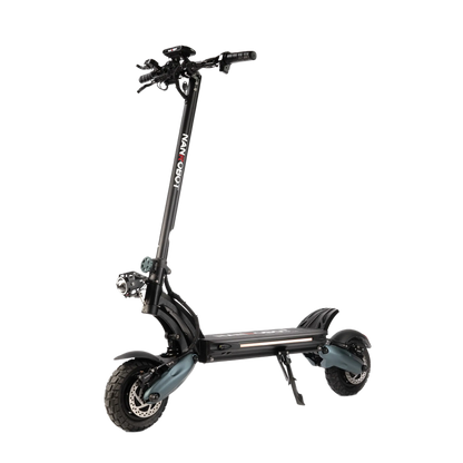 NANROBOT D6+ Black electric scooter on a white background