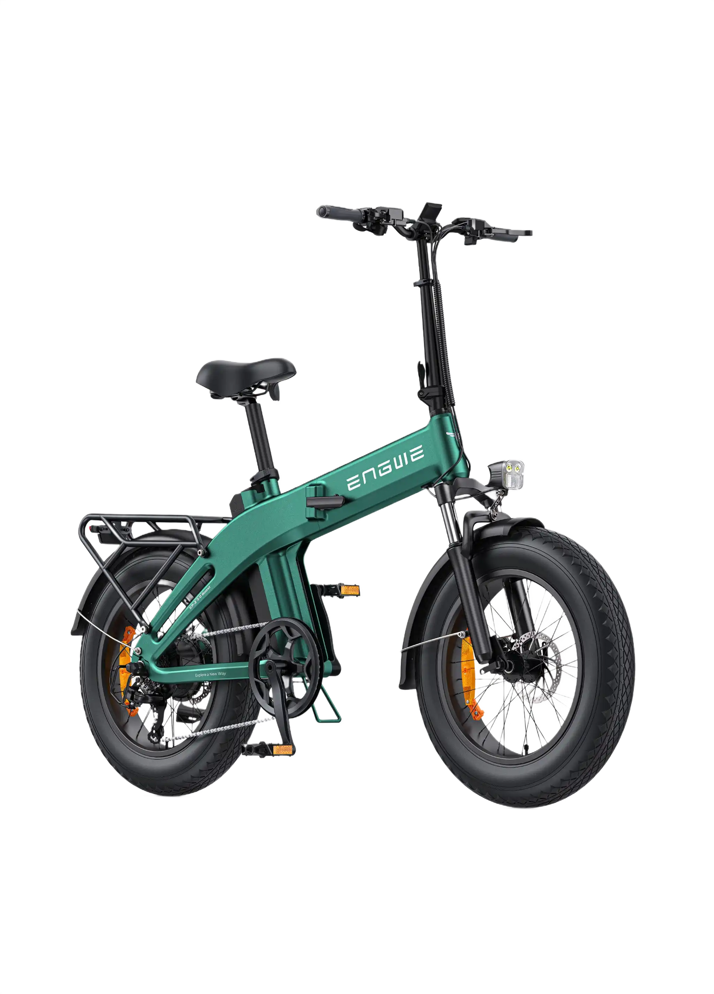  ENGWE EP-2 3.0 Boost Green electric bike with black frame on a white background