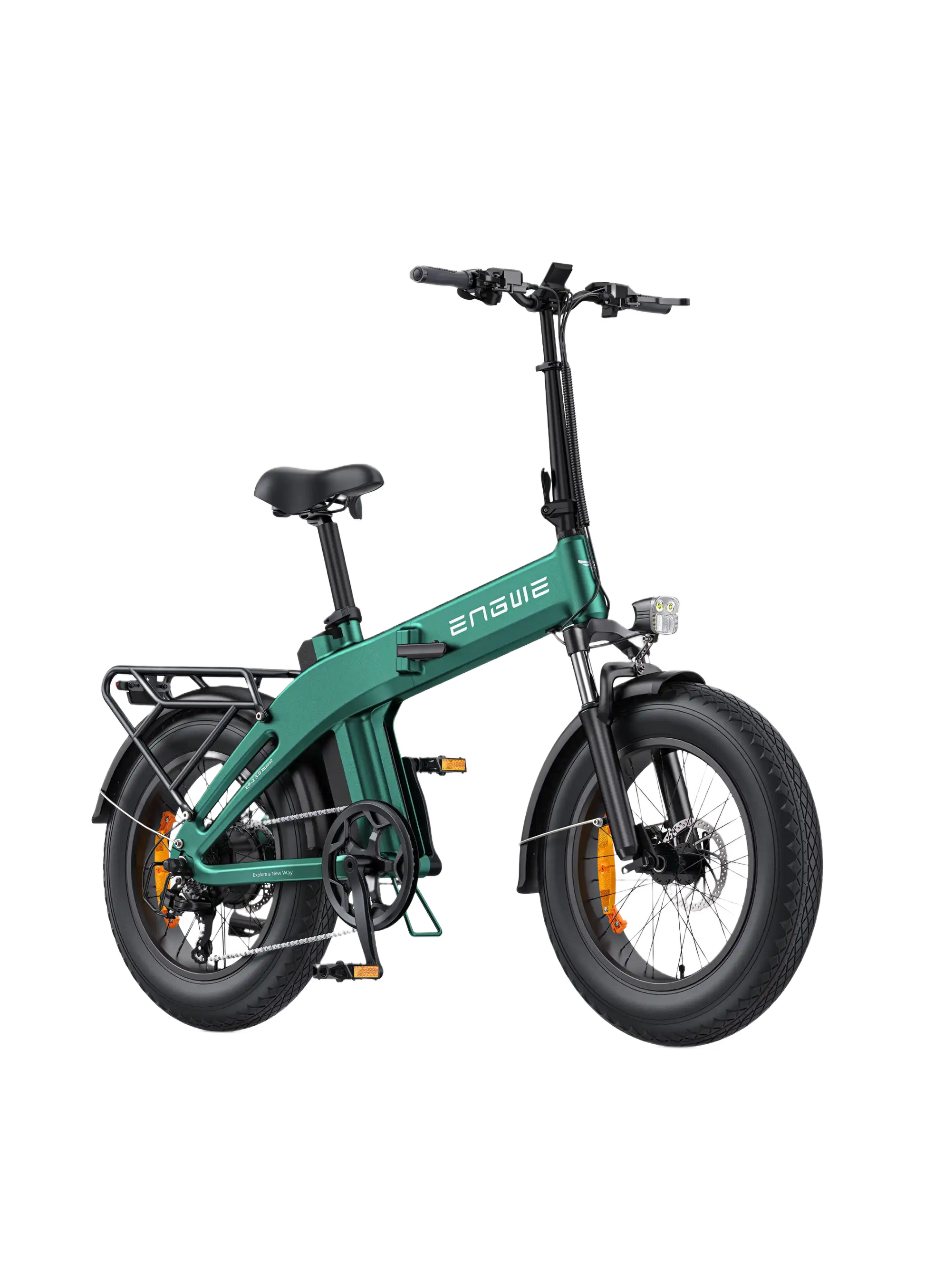  ENGWE EP-2 3.0 Boost Green electric bike with black frame on a white background