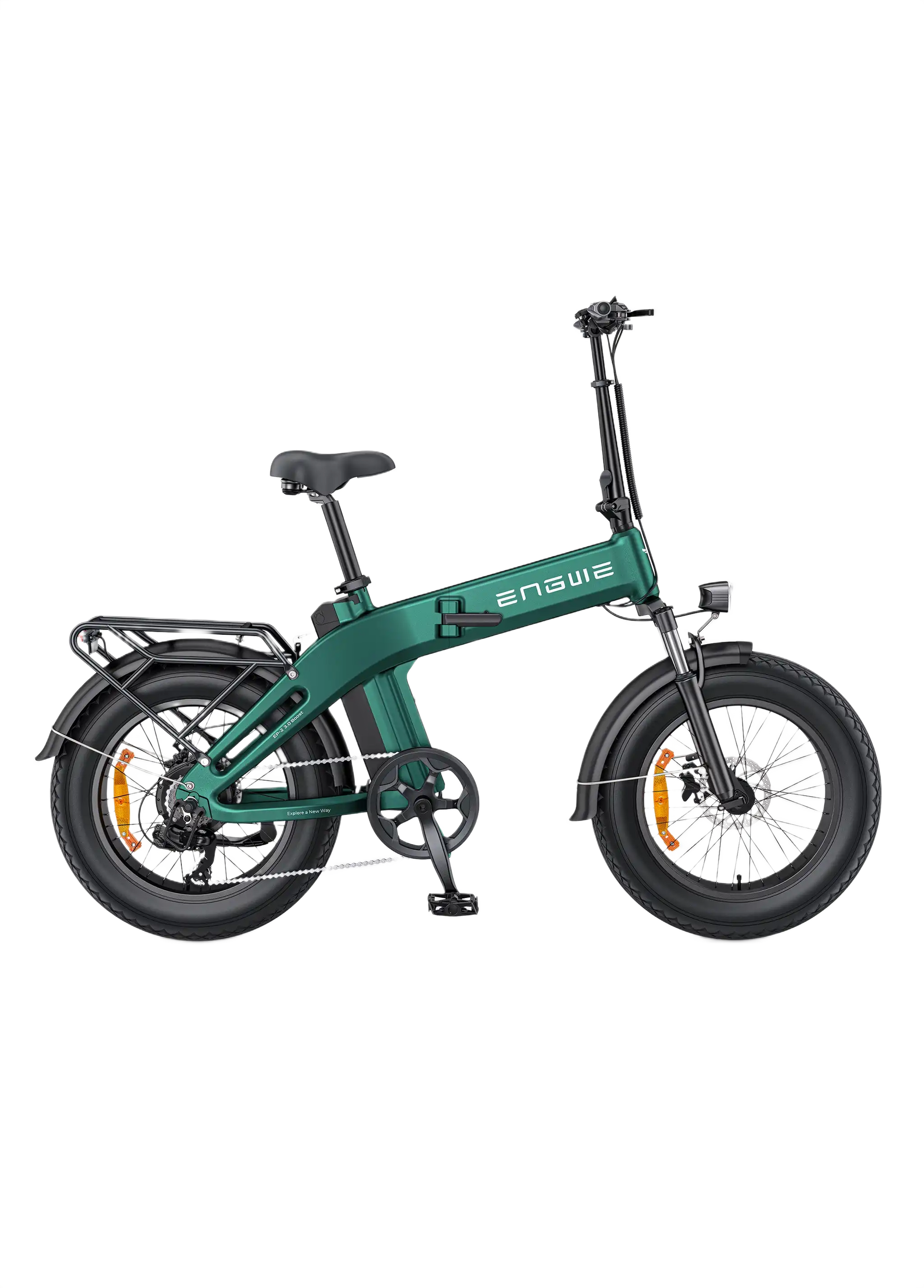  ENGWE EP-2 3.0 Boost Green electric bike with black frame on a white background